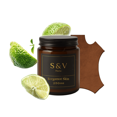 Ароматична свічка S&V Essence Шкіра Бергамот 250 мл 9sv фото