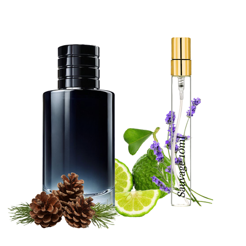 Мужской Travel Парфюм S&V Sauvage Eau de Parfum 10мл, аромат со свежими цитрусовыми нотами, одеколон для мужчины 196Travel фото