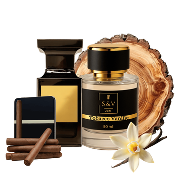 Аромат унісекс для чоловіків та жінок S&V Tobacco Vanille Eau de Parfum 50 мл, стійкий пряний парфум 307С фото